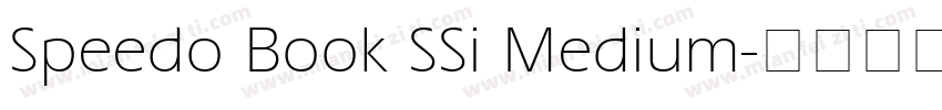 Speedo Book SSi Medium字体转换